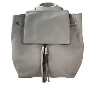 Kate Spade New York Taupe Pebble Leather Back Pack-excellent preloved condition!